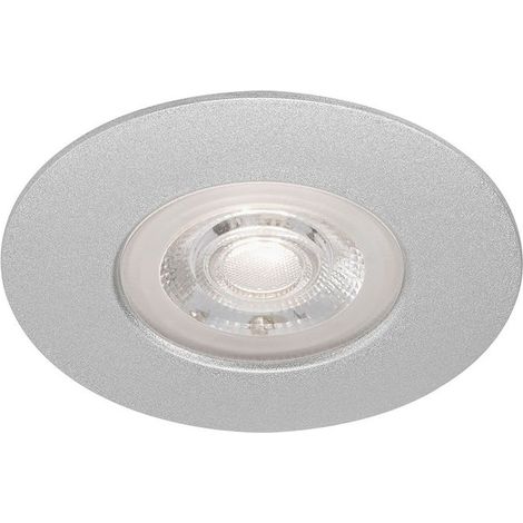LED Einbauleuchte Einbaulampe Badlampe IP44 5W chrom-matt 3000K Ø9cm Briloner