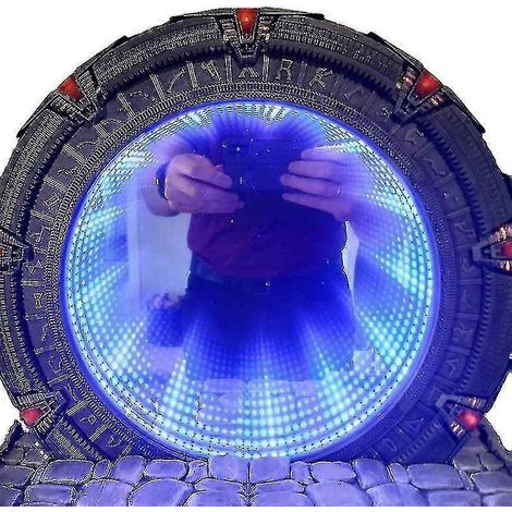 Filiyano-Réplique de miroir lumineux de la porte des étoiles pour cosplay, objet fantastique de collection de l'univers Atlantis, cadeau, sculpture (1/4)