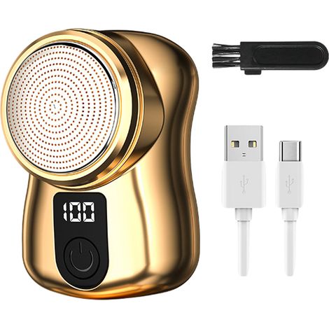 Rasoir Électrique Mini - USB Rechargeable - Étanche Plein Corps - Pour Homme et Femme - Voyage Bureau Salle de Bain - 1 Pièce (1/5)