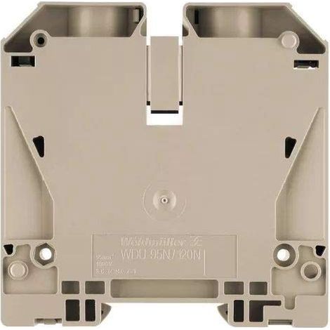 Morsetto passante, Collegamento a vite, 120 mm², 1000 V, 269 A, Beige scuro