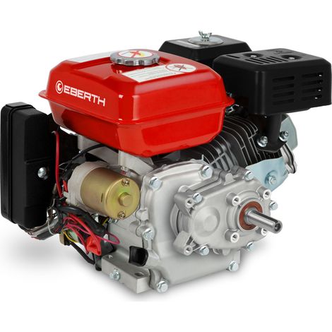 Eberth – Moteur thermique 6,5 CV essence – Démarreur électrique 19mm – Réducteur 2:1 pour couple élevé – 1 cylindre OHV refroidi par air