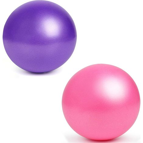 Pilates Ball, 2 x 25 cm Small Ball, Mini Soft Pilates Ball, Anti-Burst, Gym, Fitness Ball, Perfect for Pilates, Yoga, Core Training and Physiotherapy (1/5)