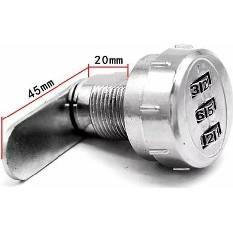 Cerradura mecánica para muebles de aleación de zinc, manija antirrobo BR-Vie con código de 3 dígitos y cerradura con código de seguridad fácil de instalar (1/4)