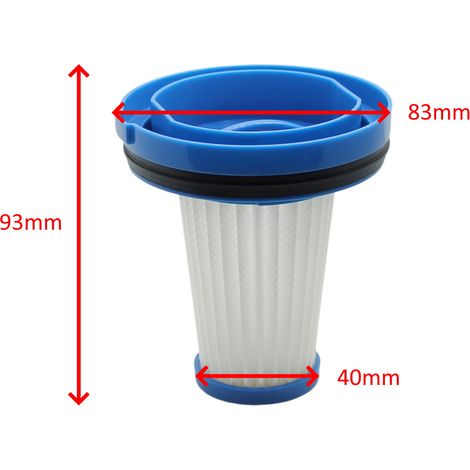 Filtro blu HEPA originale scopa aspirapolvere per Black Decker BXVMS600E 600W (1/5)