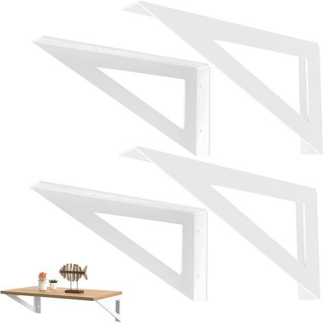 Shelf Brackets White 25cm Shelf Brackets Decorative Shelf Brackets Wall Shelf Bracket (1/5)