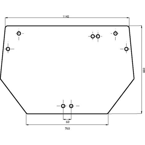 Lunotto posteriore superiore UNIVERSALE 00097699030N (1/2)