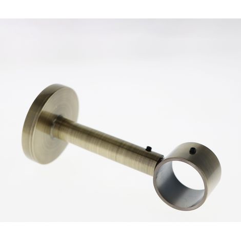 Support Mural Extensible de 10/15cm pour tringles à rideaux de Diam.28mm en Bronze - Boulet