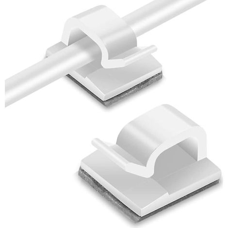 120 fascette per cavi, supporto per cavi con potenti cuscinetti adesivi, fascetta adesiva per cavi - AquaForge (1/4)