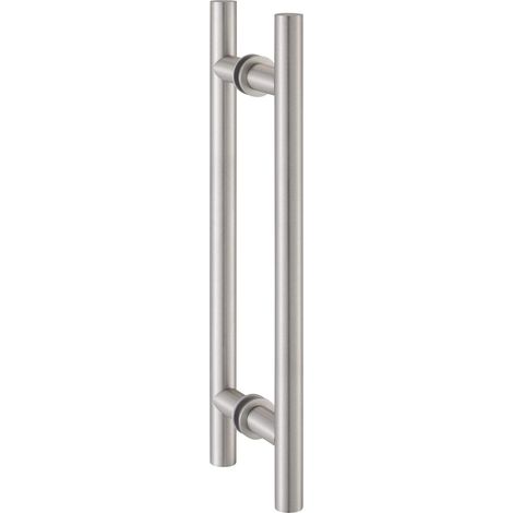 Poignée de porte 8142, longueur 720 mm, aluminium effet acier inoxydable