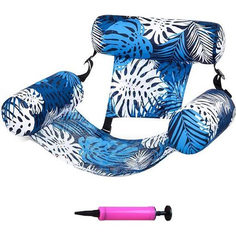 Hamac flottant gonflable pour piscine - Chaise nautique avec coussins - Siège aquatique adulte VoltPulse (1/5)