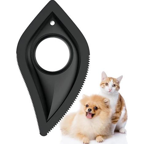Mini cepillo para gatos y perros, limpia el pelo de las mascotas, cepillo con forma de dientes, cepillo para el pelo de perros y gatos, adecuado para perros y gatos de pelo largo. (1/5)