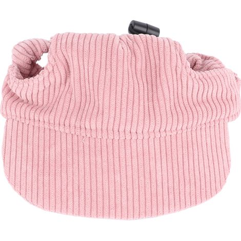 Chapeau de soleil d'été pour animaux de compagnie, en velours côtelé réglable, décontracté, léger et élégant pour chiens et chats, pâte de haricots, rose XS (1/5)
