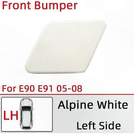 Cache-gicleur de lave-phare pour BMW E90 E91 LCI 2005-2012, accessoire de garniture peinte (05 Blanc LH) (1/5)
