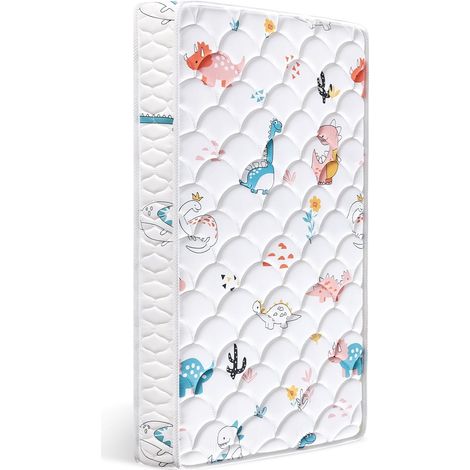 Baby mattress 60 x 120 cm - Soft and breathable microfibre fabric - Moisture absorbing - 13 cm thick - Optimal comfort for a child's bed (1/5)