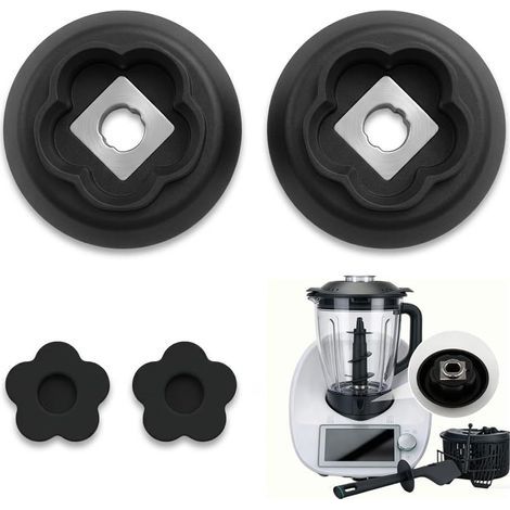 Set de 2 Guides de Couplage Engrenage pour Monsieur Cuisine Connect Smart, Guide de Couplage Engrenage avec Fleurs 5 Branches pour Smart MCC MCS, Pièces de Rechange pour Robots (1/5)