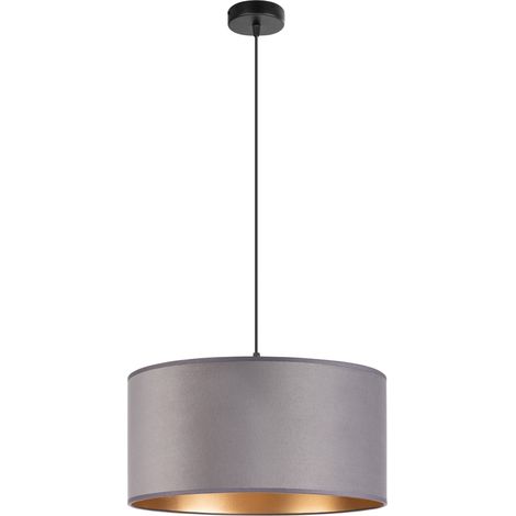 Lámpara Tornado AD1, terciopelo gris dorado. (1/5)