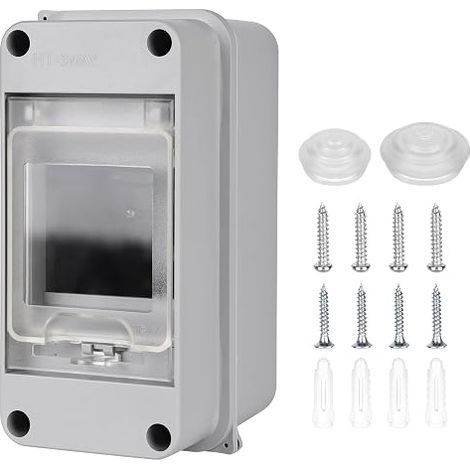 Coffret Electrique Etanche Exterieur: Boîte Etanche Electrique Exterieur, Tableau Electrique 1 Rangée Etanche 3 Modules, Boîtier Electrique, Tableau Electrique Etanche Disjoncteur Mural (1/5)