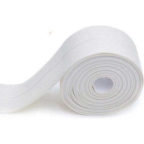Ruban blanc anti-moisissure, 3,2 mètres  3,8 centimètres, protection d'angle, bande anti-collision, étanche. (1/5)