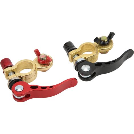 Set mit 2 Schnellverschluss-Batterieanschlüssen 16-18 mm, universelle Plus- und Minusanschlüsse für Autos, Wohnmobile und Boote (1/5)