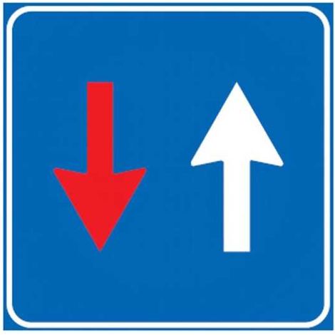 Cartello Stradale Senso Alt Diritto Precedenza