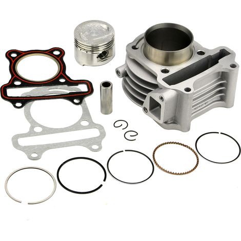 Kit de remplacement de joint de segment de piston pour cylindre de moto, compatible avec les moteurs GY6-50CC, convient aux karts et scooters - parfait. (1/3)