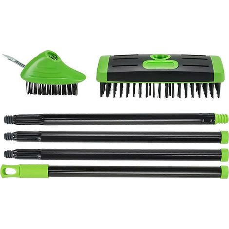 Brosse anti-mousse pour dalles de terrasse - Tête de nettoyage 3 en 1 polyvalente - Dalles de pavage de terrasse (1/5)