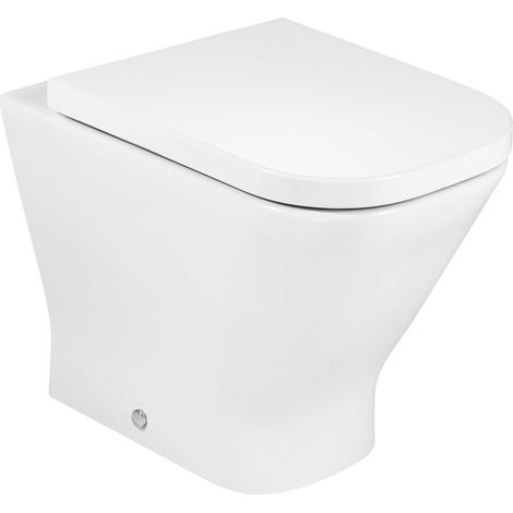 ROCA THE GAP SQUARE Inodoro Para Tanque Alto Con Rimless - Asiento: Caida Normal - ref: A347737000+A80147000B