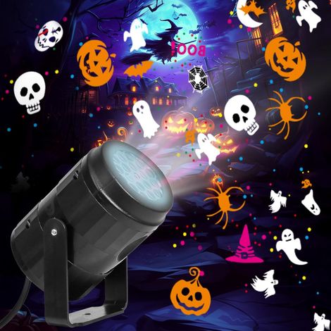 Projecteur lumineux d'Halloween pour une utilisation extérieure/intérieure, projecteur LED pour décorations d'Halloween, projecteur festif pour les fêtes d'Halloween, lampe d'intérieur d'Halloween amé (1/5)
