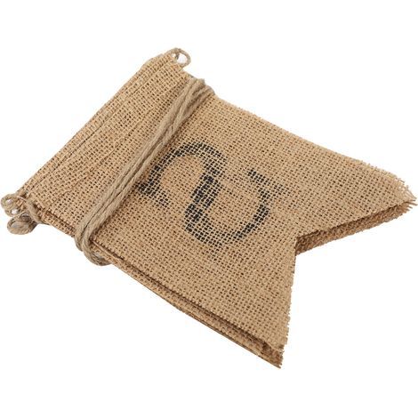 Fanion en toile de jute « Miss à Mrs » pour la Saint-Valentin, mariage, décoration murale à faire soi-même (1/5)