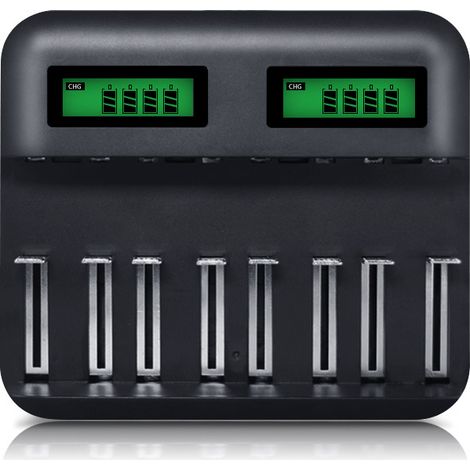 LCD Universal Battery Charger, Universal Charger for AA/LR6, AAA/LR3, C/R14, D/R20 Ni-MH Rechargeabl (1/5)