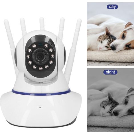 Caméra de sécurité domestique A1 PTZ (Pan-Tilt-Zoom) HD avec vision nocturne 1080p, rotation à 360° et surveillance (1/5)