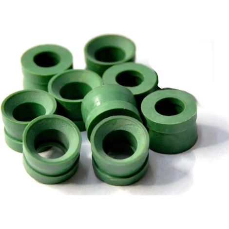 Tecnogas - Guarnizione Verde Per Tubi Flessibili 1/4 - Confezione Da 10 Pezzi