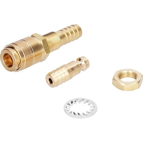 Connecteur rapide Raccord Tuyau Raccord En Laiton pour Torche De Soudage TIG quipement De Soudage M10Golden (1/4)