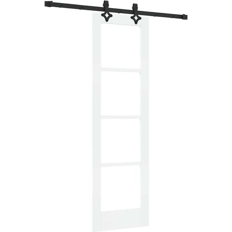 Maison Exclusive - Schiebetür Weiß 61 x 198,5 cm Massivholz Kiefe