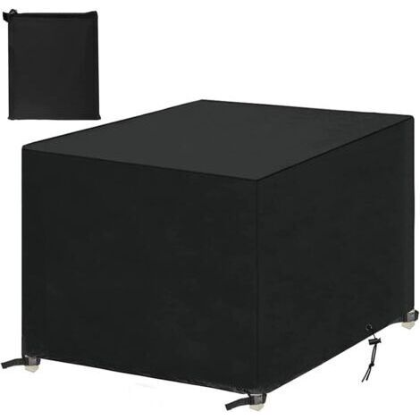 Housses de Meubles de Jardin, Housse Salon de Jardin Bache de Protection Table Extérieur Imperméable 420D Oxford Anti-UV Résistance au Vent Carré 140x140x90cm (1/4)