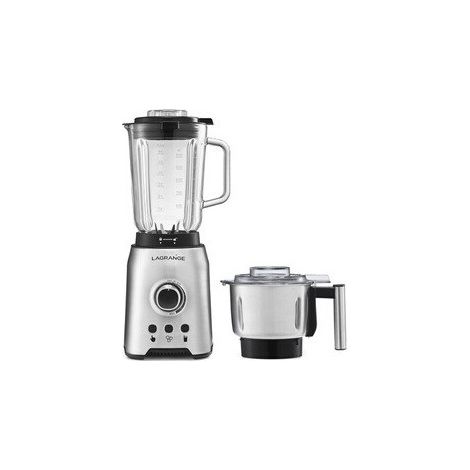 Batidora + Molino de granos - Lagrange - 609010 - 1200 Watts - 2 Litros - Acero inoxidable y vidrio