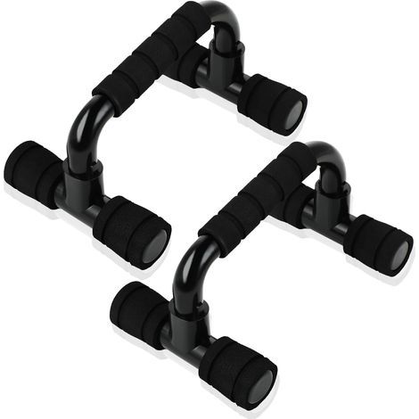 Poignées de pompes, barres antidérapantes en acier inoxydable, lot de 2 pour le renforcement musculaire et la force (1/5)