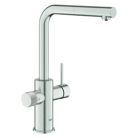 Grohe SPT-Batterie Blue Pure Minta 30590 L-Ausl. azb. Mous. supersteel