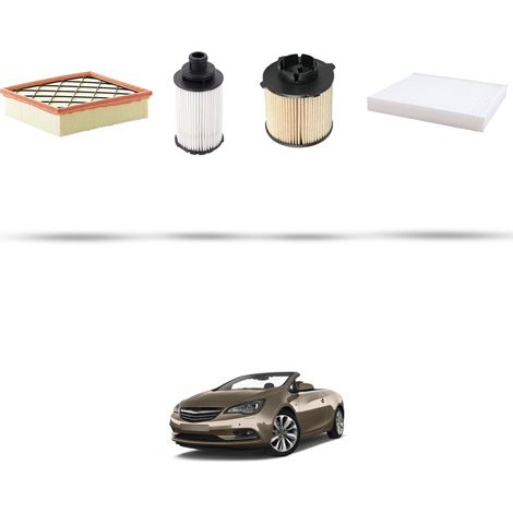 Kit tagliando 4 filtri compatibile con Opel Cascada 2.0 CDTI Biturbo 143kw Dal 2013 (1/5)