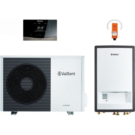 Vaillant aroTHERM Split Wärmepumpen-Paket 4.0103 VWL 75/5 AS S2, 5,78kW bei A7/W35, R290, mit sensoCOMFORT (1/5)