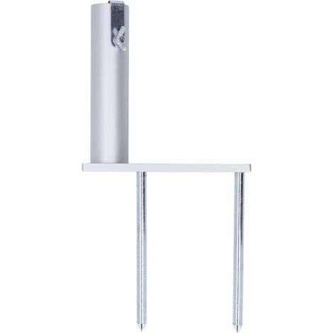 Piquet de parasol portable en alliage d'aluminium robuste, ancrage pour sable, idéal pour le jardin ou la cour extérieure. (1/5)