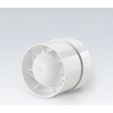 1 PCS Ventilateur Extracteur d'air, économique 100mm, 12W/130m³, extracteur axial conduit en ligne : salle de bain, cuisine, cave (1/5)