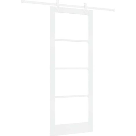 Maison Exclusive - Schiebetür Weiß 83 x 211 cm Massivholz Kiefer