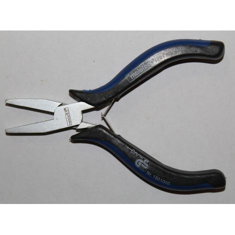 MASIDEF-MEISTER PINZA A BECCHI PIATTI PER ELETTRONICA 120MM IMPUGNATURA BIMATERIALE BLU/NERO