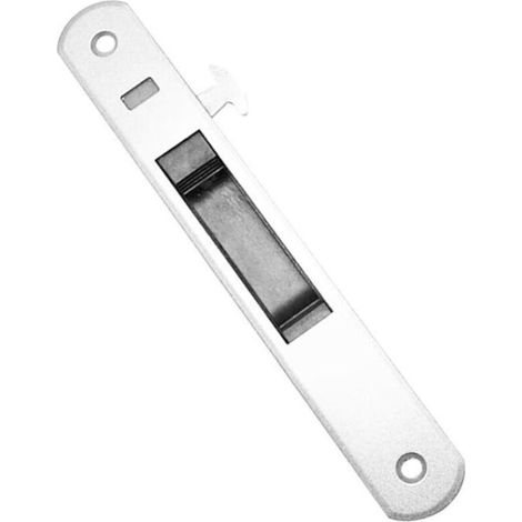 1 Pièce Coulissant Porte Vitrée Fenêtre Anse Serrure Crochet Style Plaque Fixation en Alliage de Zinc - Blanc (1/5)