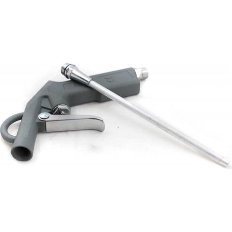 Airpress Pistola de soplado con pico largo y enchufes de pezón