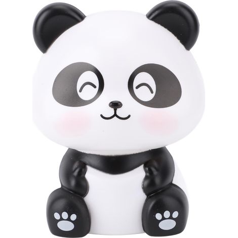 Ortviai Figurine Panda Solaire avec Mouvement de Nodulation Automatique pour Tableau de Bord Voiture ou Bureau – 6 x 9 cm (1/5)