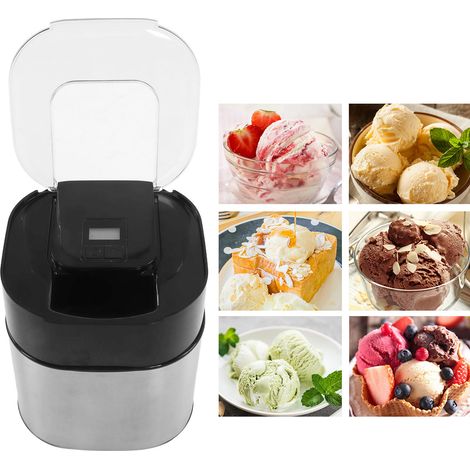 Sorbetière domestique 1500 ml, entièrement automatique, pour glaces maison aux fruits, norme britannique 220 V (1/5)