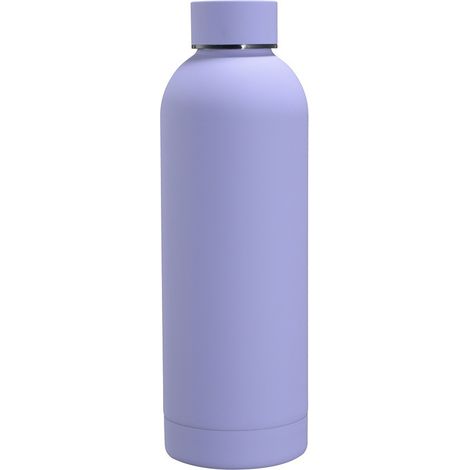 Bouteille d'eau isotherme en acier inoxydable, 750 ml, étanche, couleur lavande, double paroi sous vide, conserve les boissons chaudes pendant 10 à 12 heures, bouteille scellée (1/4)