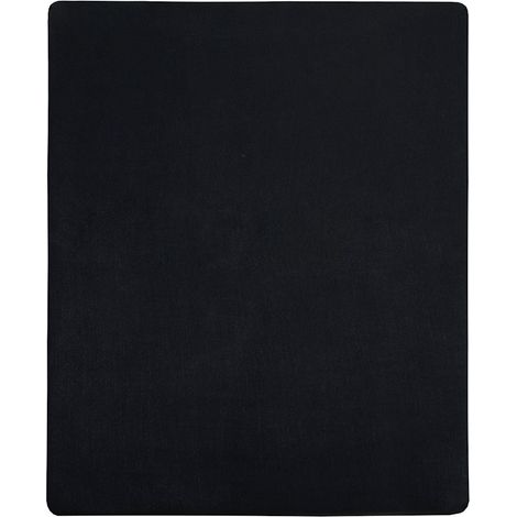 Maison Exclusive - Spannbettlaken Jersey Schwarz 90x200 cm Baumwo (1/5)